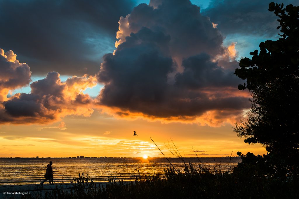 Jogging bei Sonnenaufgang Sonnenaufgang in Florida
