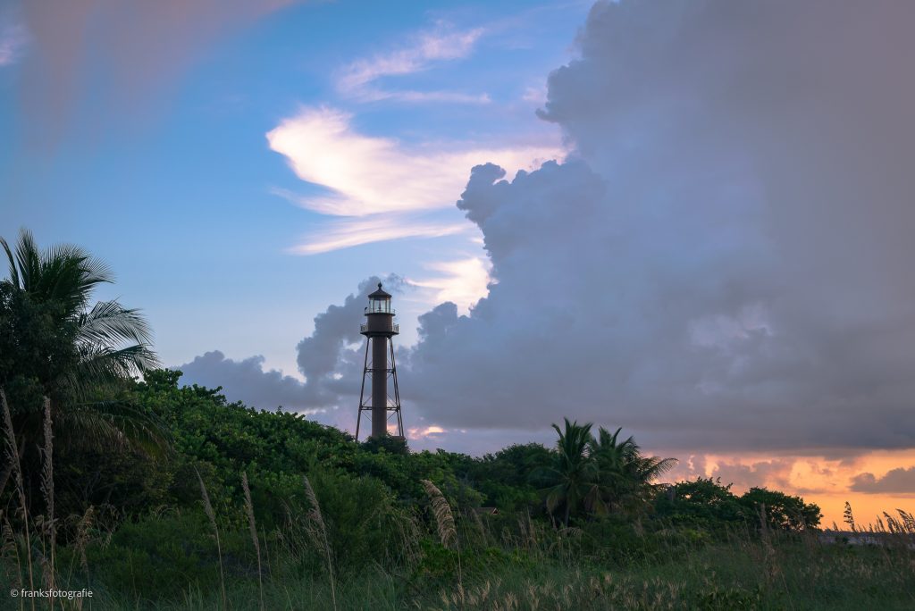 Sanibel Lighthouse Point Sonnenaufgang in Florida Sanibel Lighthouse Point