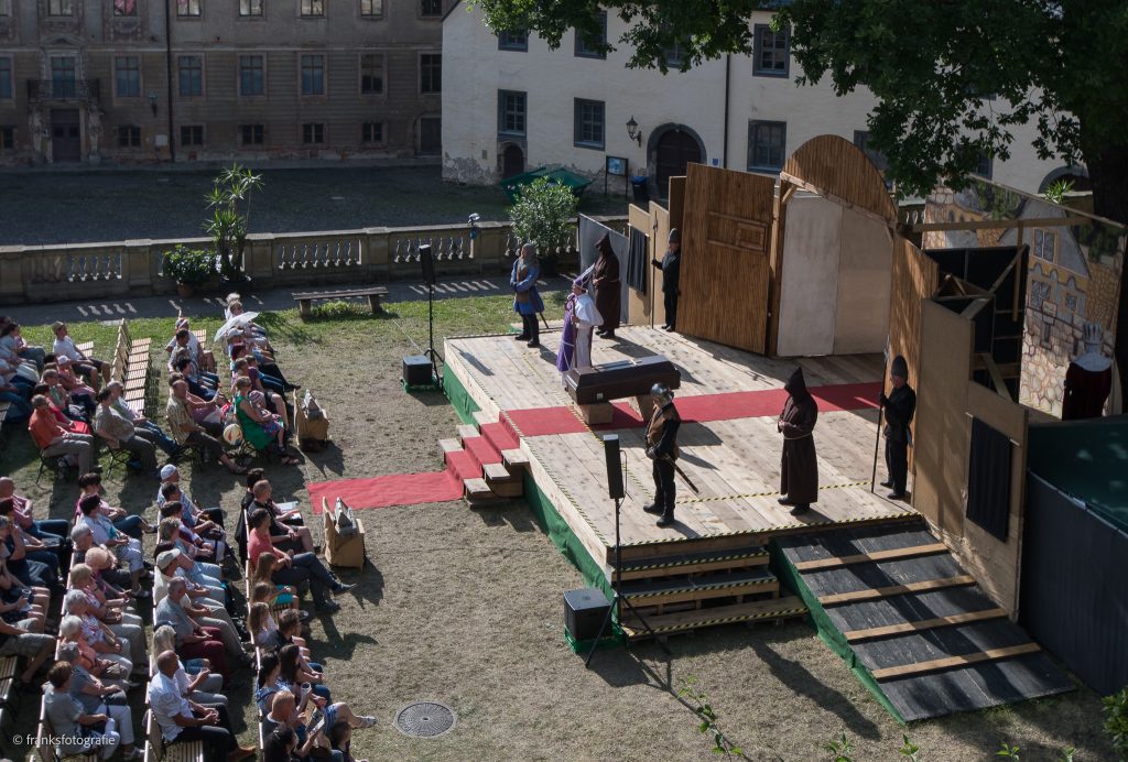 Der Prinzenraub wird nachgespielt Schloss Altenburg erkunden Prinzenraub